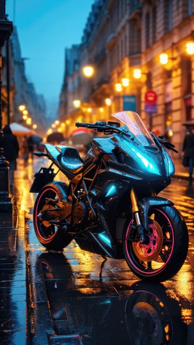 motorcycle,bike,drops,street,rain,blur