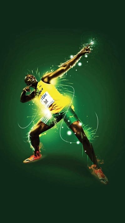 Athletics, Track and Field, Runner, Jamaican, Sprinting, Power, Champion, Fast, Athlete, Green, Dynamic, Sports, Energy, Iconic, Pose, World Record, Legend, Fitness, Bolt, Usain