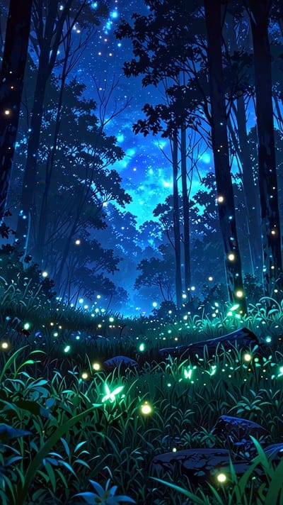 Night,Fireflies,Light,Sky,8k wallpapers,4k wallpapers,hd Backgrounds,hq wallpapers,high quality wallpapers,Anime,Anime Wallpaper,Anime Lover,Nature