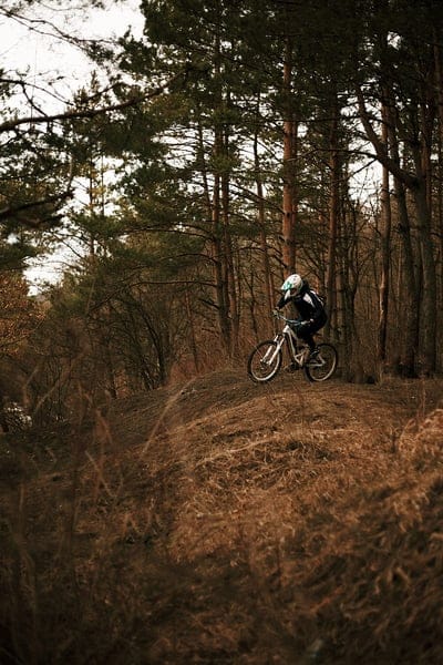 bike, cyclist, forest, trees, mobile wallpaper, android wallpaper, iPhone wallpaper, phone wallpaper