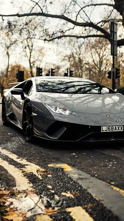 Lamborghini, huracan, gris, car, supercar sports, london, new, mobile wallpaper, android wallpaper, iPhone wallpaper, phone wallpaper
