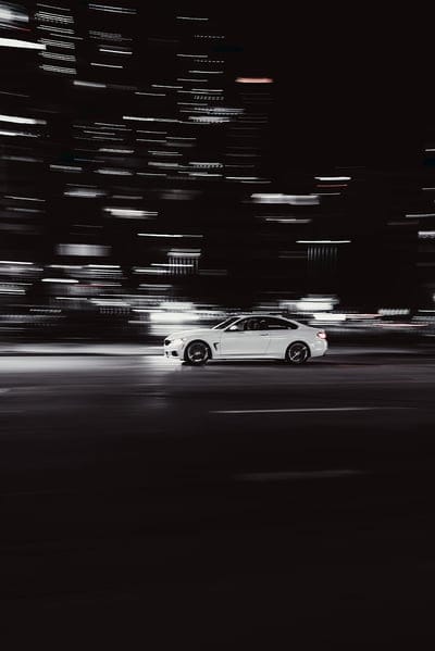 car, white, road, speed, long exposure, mobile wallpaper, android wallpaper, iPhone wallpaper, phone wallpaper