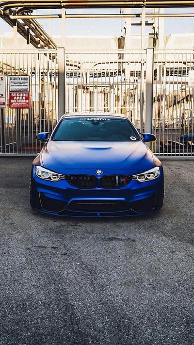 BMW M4, blue, car, coupe, f82, front view, tuning, vehicle, mobile wallpaper, android wallpaper, iPhone wallpaper, phone wallpaper