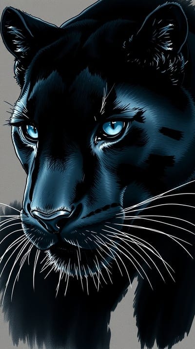 Panther,Black,Black Panther,Sketch,Hand Drawn,Color Sketch,Hd Backgrounds,Hq Wallpapers,4k wallpapers,8k wallpapers,High Quality,Hand Made,Animal,Mighty,Majestic
