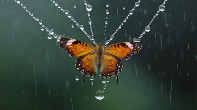 Butterfly,dark,insects,rain,sad vibe,aesthetic,lone,8k wallpaper,4k wallpaper,hd backgrounds,hd wallpapers,wallpapers,aesthetic wallpapers,drenched