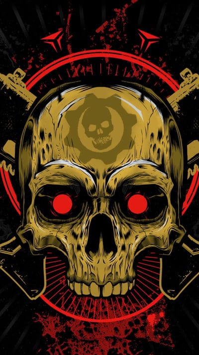 gears of war skull,dark
