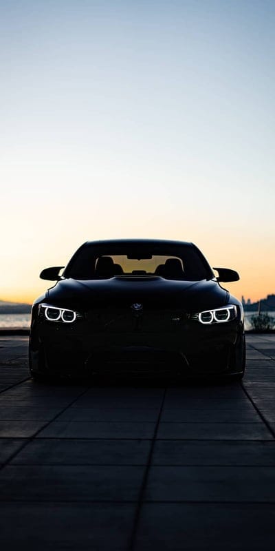 M Dark, black, bmw, car, carros, dark, headlights, light, m3, m4, shadow, mobile wallpaper, android wallpaper, iPhone wallpaper, phone wallpaper