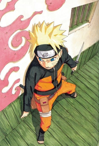 anime,naruto,dagger,wall