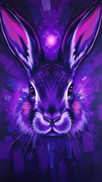 Purple,Violet,Bunny,Cool,Acrylic,Paint,Colorful,Closeup,Animals,8k wallpapers,4k wallpapers,Hd backgrounds,hq backgrounds,wallpaper,acrylic Paint