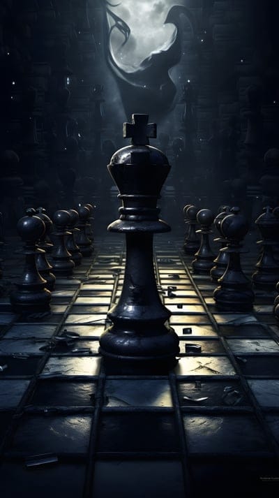 chess,king,figure,dark,art