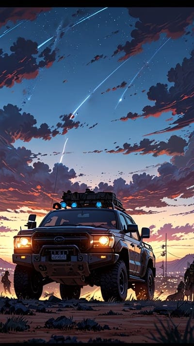 Jeep,Car,Anime,Anime Wallpaper,Wallpaper,8k Wallpaper,4k Wallpaper,Vibrant,Cool,Hd backgrounds,Hq Backgrounds,Cyber Punk