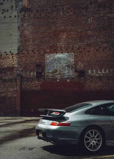 car, headlights, spoiler, gray, inscription, mobile wallpaper, android wallpaper, iPhone wallpaper, phone wallpaper