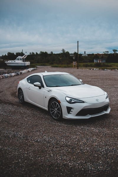 toyota, car, side view, lights, white, mobile wallpaper, android wallpaper, iPhone wallpaper, phone wallpaper