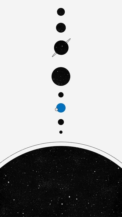 planets,solar system,space,minimalism,stars