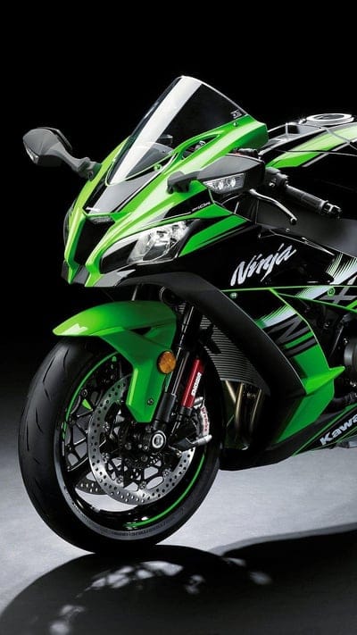 Kawasaki Ninja H2r, In Green Color, green color, sports bike, parked, mobile wallpaper, android wallpaper, iPhone wallpaper, phone wallpaper