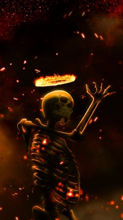 skeleton,beautiful wallpaper,art,nimbus,lock screen wallpaper,phone wallpaper,samsung wallpaper,mobile wallpaper 4k,fire,ash,fantasy,gothic,mobile wallpaper,iphone wallpaper,ipad wallpaper,mystic,wallpaper,digital art,digital artwork