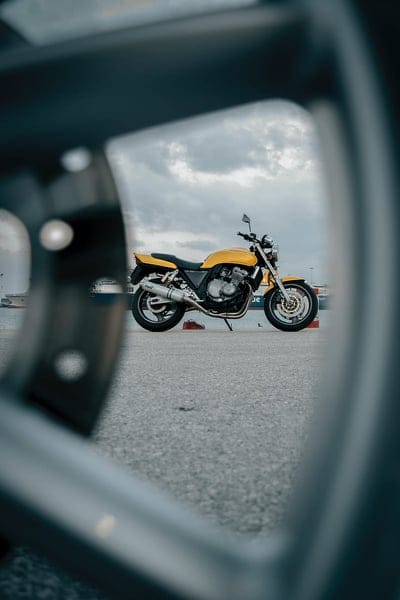 motorcycle, bike, yellow, road, mobile wallpaper, android wallpaper, iPhone wallpaper, phone wallpaper
