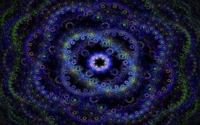 fractal,rotation,light,flowers