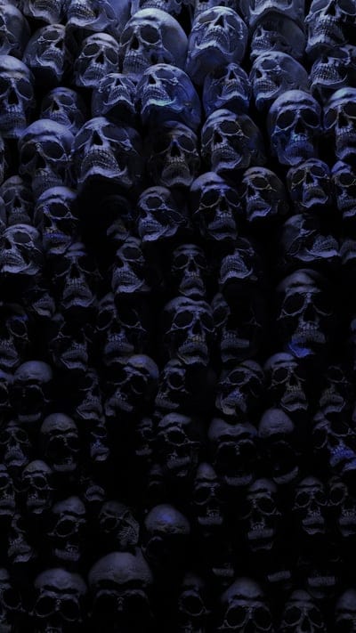 Wall of Skulls,dark,halloween,oled,scary,skull,spooky