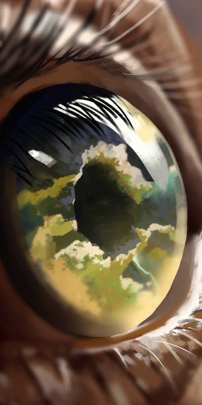 eye,pupil.reflection,clouds,art