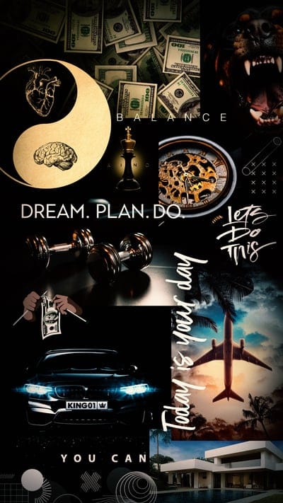 dream,plan,wealth,success,collage,text,motivation,words