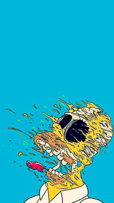 Homer Grime,cartoon,grime art,simpsons,sweet