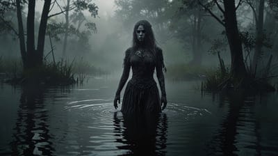 Banshee,Swamp,Trees,Dark,Gothic,Gothic Aesthetics,Aesthetic,Cool,Scary,Haunted,8k Wallpaper,4k Wallpaper,Hd Backgrounds,Hq Wallpapers,Hd Wallpapers,Desktop Wallpaper,Wallpaper
