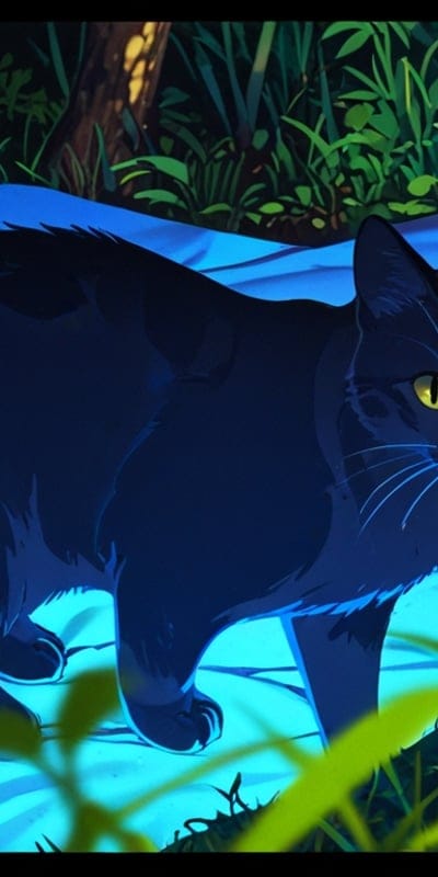 Cool,Dark,Glow,Cute,Cat