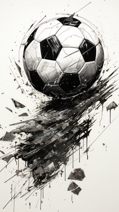 soccer ball,ball,fragments,drop,art