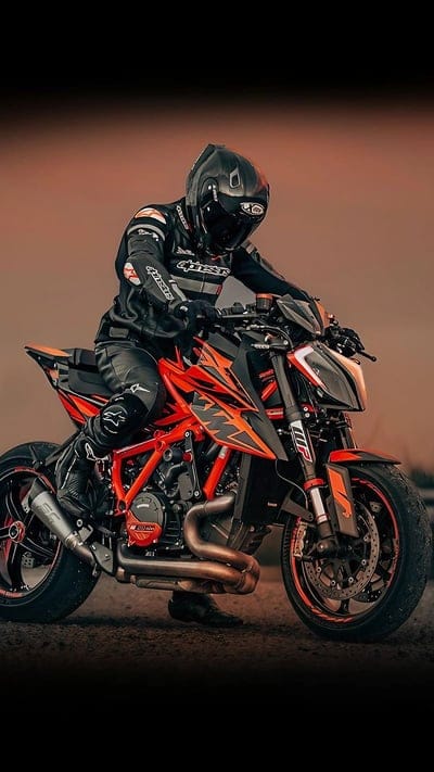 Boy With Duke, ktm, bike, mobile wallpaper, android wallpaper, iPhone wallpaper, phone wallpaper