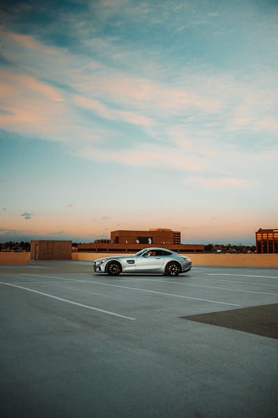 mercedes, car, gray, parking, building, mobile wallpaper, android wallpaper, iPhone wallpaper, phone wallpaper