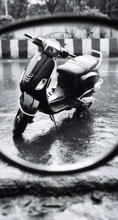 Vespa, bike, black, road, stylish, mobile wallpaper, android wallpaper, iPhone wallpaper, phone wallpaper