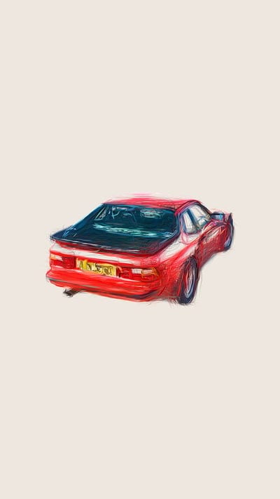 Porsche auto faster, agile, automobile, car, drawing, iconic car, luxury car, vehicle, mobile wallpaper, android wallpaper, iPhone wallpaper, phone wallpaper