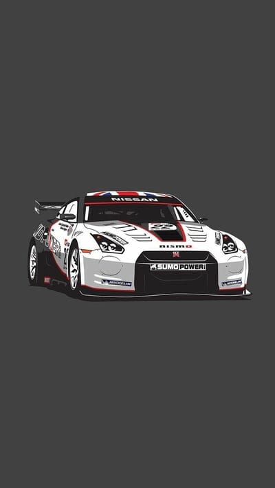 Nissan GT-R NISMO, car, fast, red, white, mobile wallpaper, android wallpaper, iPhone wallpaper, phone wallpaper