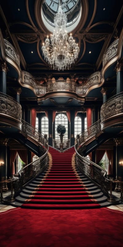 stairs,carpet,chanderlier,windows,interior