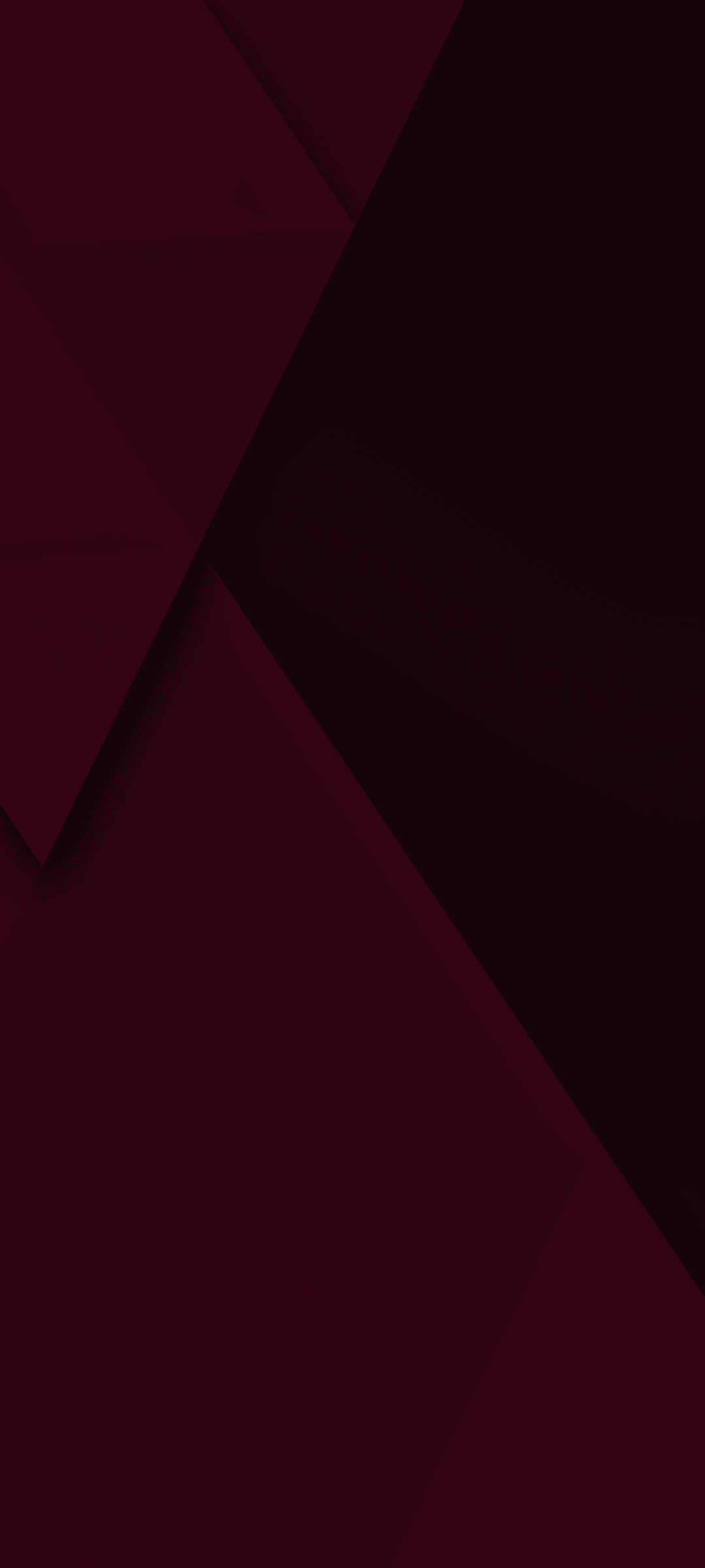 Overlapping dark burgundy geometric planes feature a subtle cross-hatch texture and soft shadows for depth.
