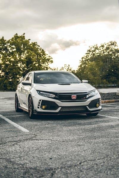 honda type r, honda, car, front view, headlights, mobile wallpaper, android wallpaper, iPhone wallpaper, phone wallpaper