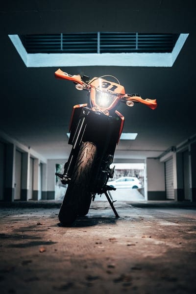 motorcycle, bike, orange, front view, mobile wallpaper, android wallpaper, iPhone wallpaper, phone wallpaper