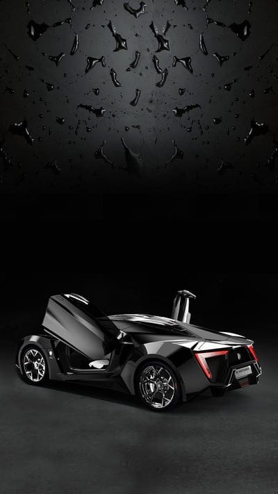 Lykan Hypersport, concept cars, black, rain drops, mobile wallpaper, android wallpaper, iPhone wallpaper, phone wallpaper