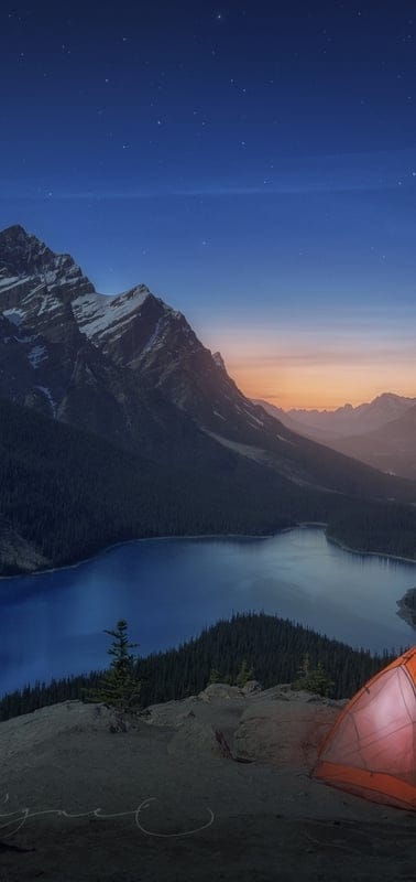 Camping, mountains, lake, nature, landscape, peaceful, serene, tranquil, beautiful, outdoor, tent, night, stars, twilight, dawn, sunrise, wilderness, snow, majestic, adventure