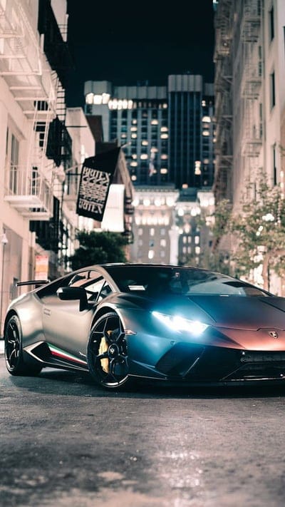 Night Night, lamborghini, huracan, black, car, supercar, sports, america, new, mobile wallpaper, android wallpaper, iPhone wallpaper, phone wallpaper