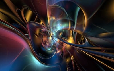 form,smooth,metal,multicolored,shiny