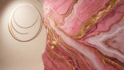 Pink , Marble ,Gold 