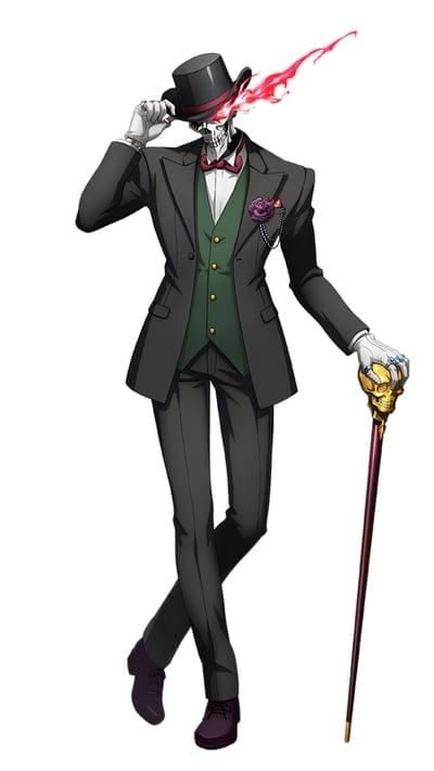Overlord,ainz,anime,black,elegant,momonga,overlord,skull,suit, white