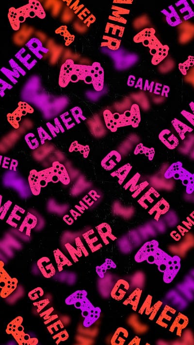 gamer,word,gamepad,pattern,pink