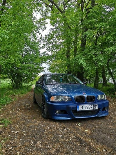 Bmw M3, blue, car, e46, forest, hp343, mpower, mobile wallpaper, android wallpaper, iPhone wallpaper, phone wallpaper