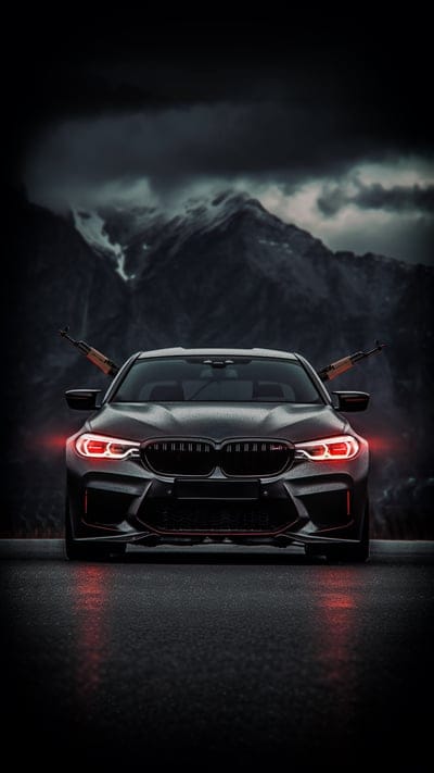 bmw,car,machine guns,weapons,cool