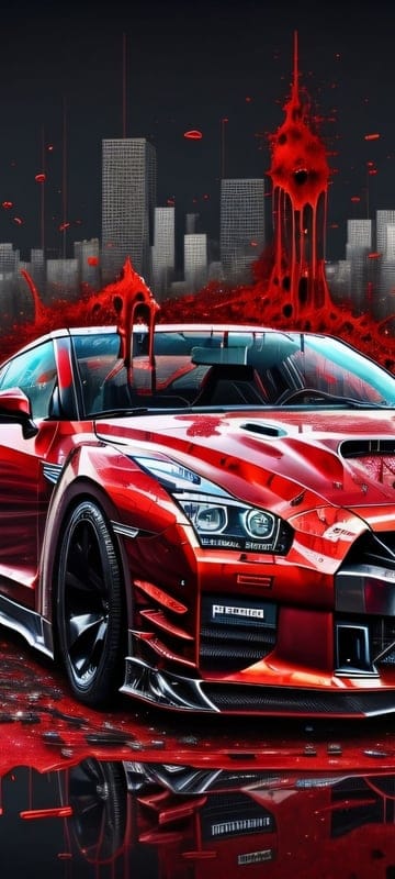 city,red,car,blood