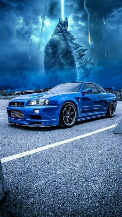 Godzilla Nissan Gtr, car, carros, editing, mustang, nissangtr, hop, skyline, tuning, mobile wallpaper, android wallpaper, iPhone wallpaper, phone wallpaper