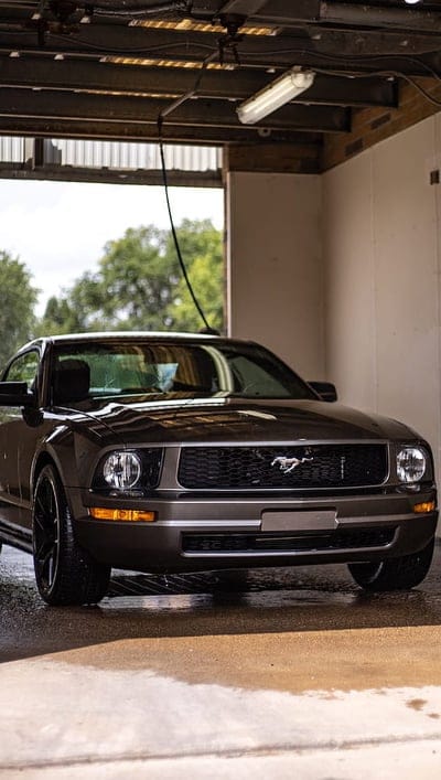mustang, car, front view, headlights, mobile wallpaper, android wallpaper, iPhone wallpaper, phone wallpaper